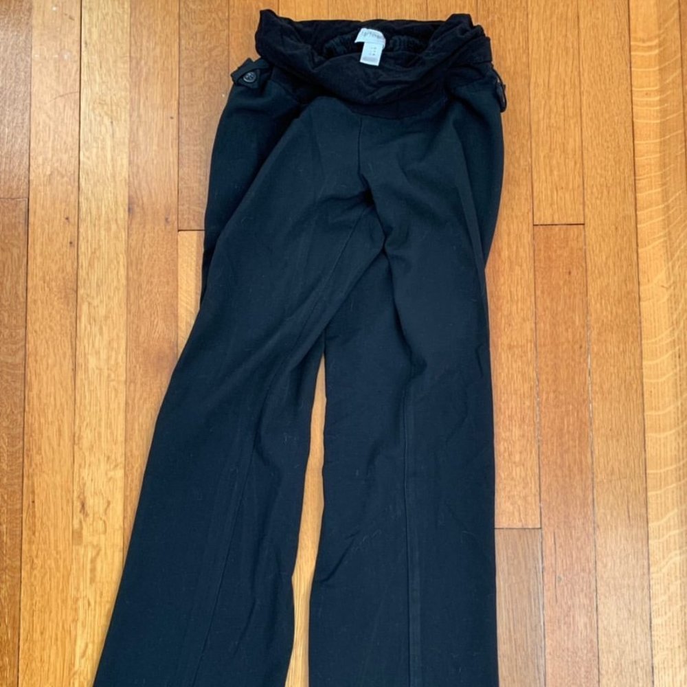 Black Motherhood Maternity Professional Pants